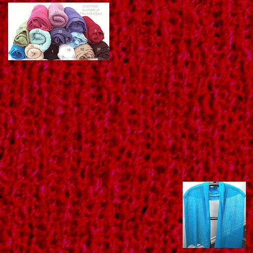 Lost River Long Knit Scarf, Pomegranite