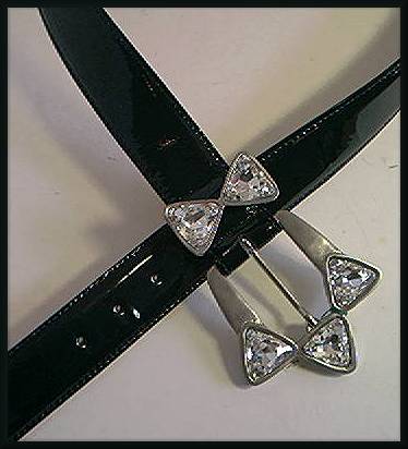 Leatherock Black Patent Belt
