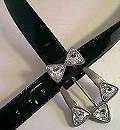 Leatherock Black Patent Belt