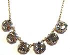 La Vie Golden 6-Stone Shade Necklace