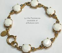 La Vie Golden White Alabaster Bracelet