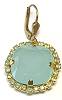 La Vie Golden Pillow Ice Blue Earrings