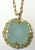 La Vie Golden Pillow Ice Blue Necklace