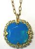 La Vie Golden Pillow Pool Necklace