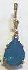 La Vie Golden Caribbean Blue Earrings