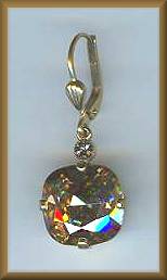 La Vie Golden Champagne Crystal Earrings