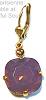 La Vie Golden Lavender Crystal Earrings