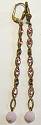 La Vie Golden Long RoseQuartz Drops