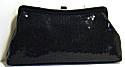 Liz Soto Black Sequin Clutch/Shoulder