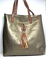 Liz Soto Bronze Horse-Bit 2-in-1 Tote