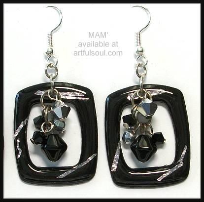 MAM Lupita Black/Silver Earrings