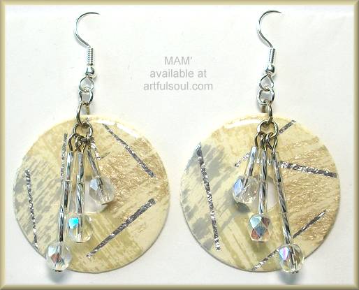 MAM Sunset Neutral Cream/Gray Earrings