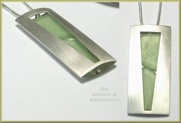 Mar Sterling & Seaglass Pendant
