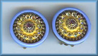 Michal Golan Shimmer Rings CLIP Earrings