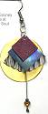 McGovney Burgundy and Fan Corrugated Earrings