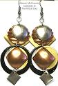 McGovney Trimetal Geomtric Dome Earrings