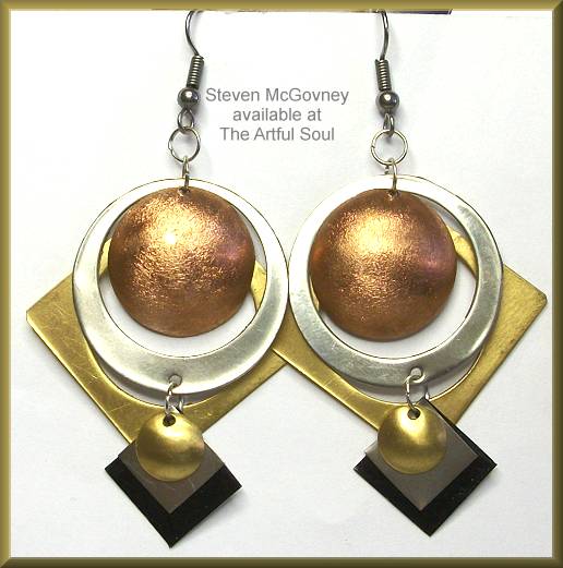 McGovney Framed Copper Dome Earrings