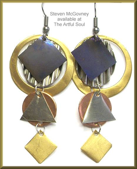 McGovney Dripping Shapes Holes Earrings