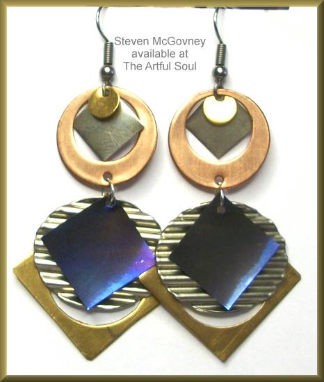 McGovney Corrugated Circle Holes Earrings