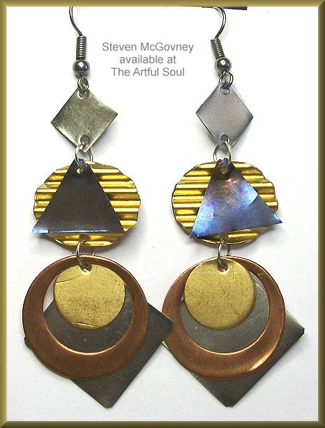 McGovney Corrugated Middle Holes Earrings