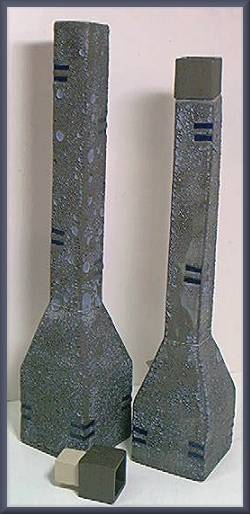 Second Sole Blue Hopper Vases