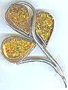 Amber Petals Pin