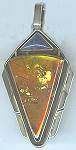 Amber Lapis Pendant