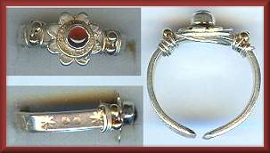 Mary Asquith Garnet Flower Ring
