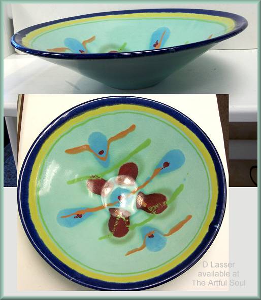 D.Lasser 12 Inch Jaded Conical Bowl
