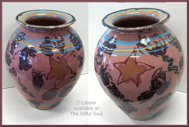 D.Lasser Large Lightning Bolt Vase