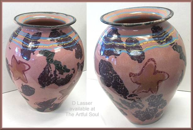 D.Lasser Medium Lightning Bolt Vase