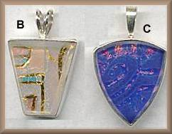 Indigo Flameworks Medium Pendants