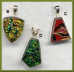 Indigo Flameworks Small Pendants