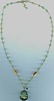 Rachel Rose 18kt Green Amethyst Necklace