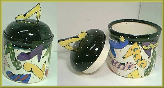 Robin Sterling Shoes Canister