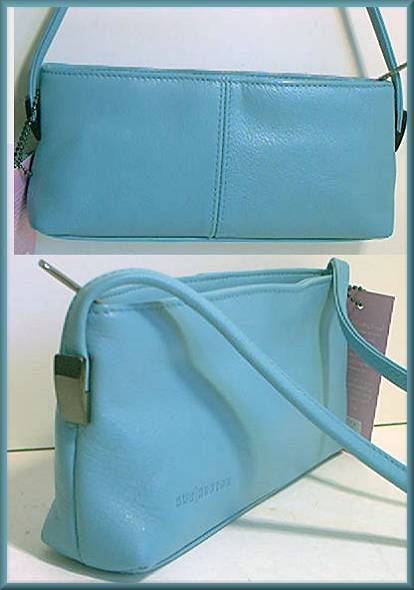 Sue Huston Small Sky Blue Shoulder Clutch