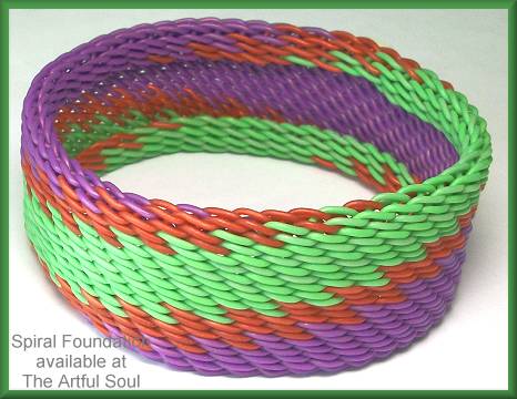 Spiral Phone Wire Bangle