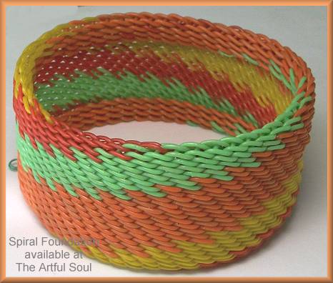 Spiral Phone Wire Bangle