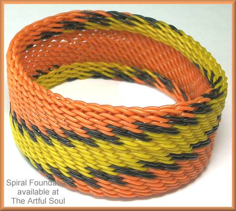 Spiral Phone Wire Bangle
