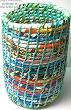 Spiral Recycled Plastic Mint/Multi Wine Holder