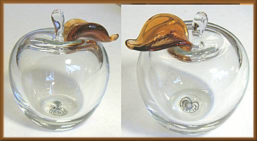 Crystal Glass Apple