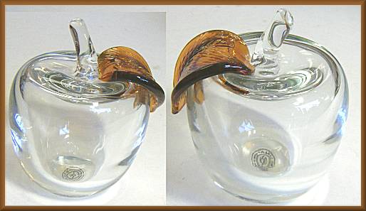 Crystal Glass Apple