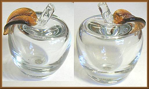 Crystal Glass Apple