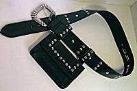 Mikki G Belt Bag in Black Leather