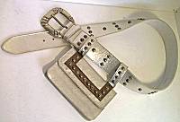 Mikki G Belt Bag in Platinum Leather