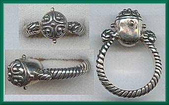 Mystical Madness Tall Silver Ring