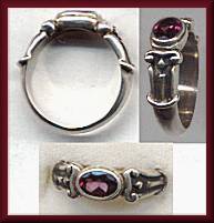Mystical Madness Garnet Ring