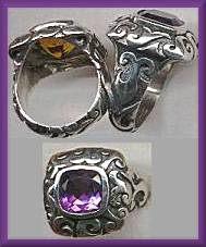 Mystical Madness Corinthian Amethyst Ring
