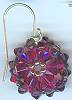 Margo Purple Rose Crystal Earrings