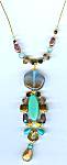 Margo Bronzed Turquoise Necklace